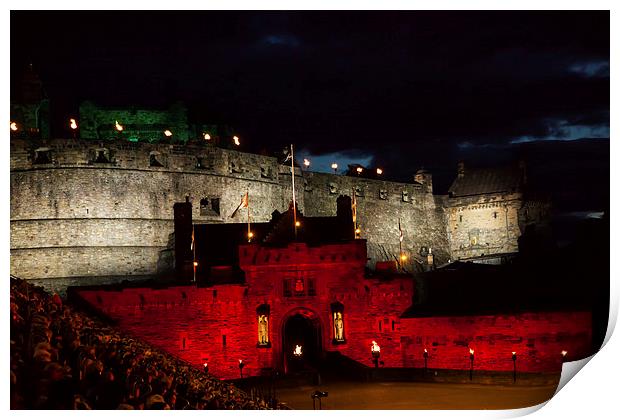 Edinburgh Tattoo Print by Thomas Schaeffer