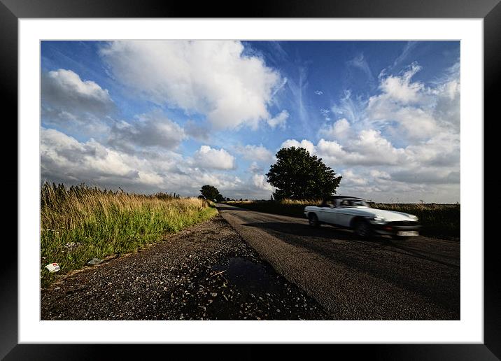 MG Driveby Framed Mounted Print by Nigel Bangert