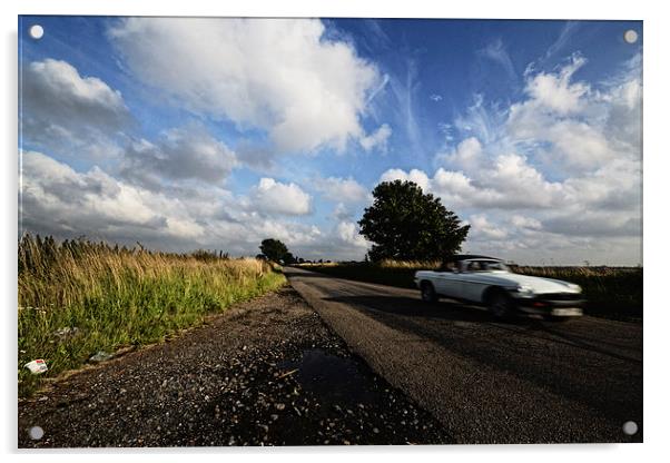 MG Driveby Acrylic by Nigel Bangert