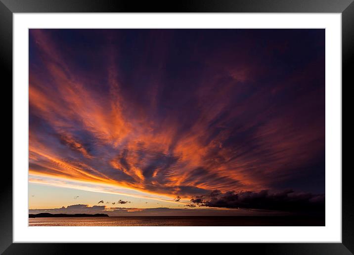 Clouds Framed Mounted Print by Gary Finnigan
