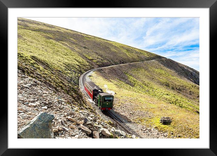 Snowdon mountain railway Framed Mounted Print by Gary Finnigan