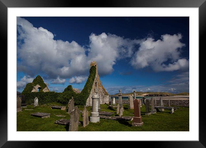 Durness cemetary Framed Mounted Print by Thomas Schaeffer