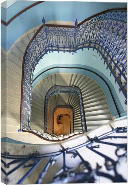stairway, Budapest Canvas Print by ira de reuver