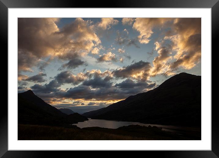 Sunset at Loch Leven Framed Mounted Print by Thomas Schaeffer