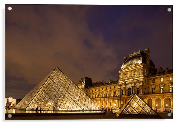 Paris, Louvre Acrylic by Thomas Schaeffer