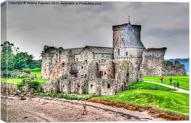 Medieval Abbey Canvas Print by Valerie Paterson