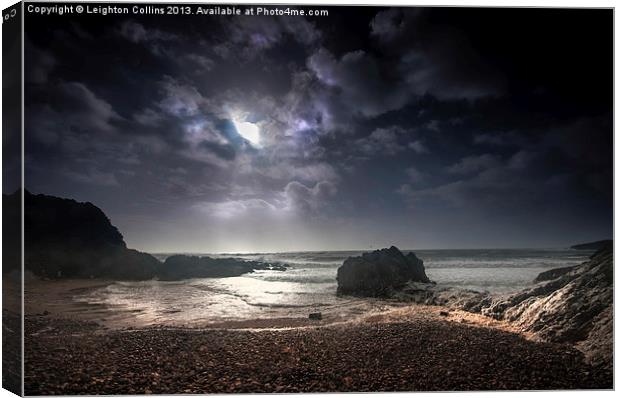 Rotherslade bay Gower Canvas Print by Leighton Collins
