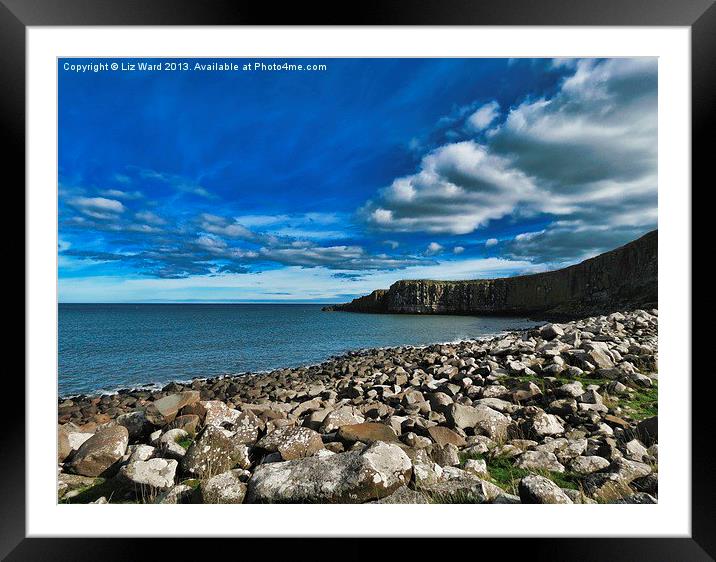 Big Sky over Northumberland Framed Mounted Print by Liz Ward