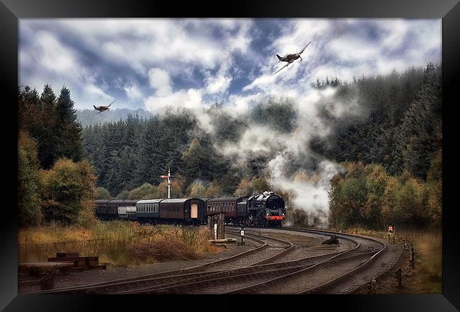 Planes and Trains Framed Print by Jason Green