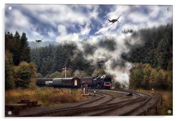 Planes and Trains Acrylic by Jason Green