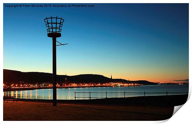 Early Morning on Largs Bay Print by Peter Mclardy