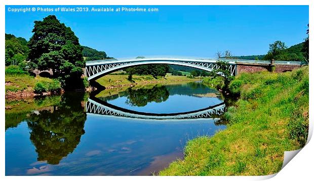 Bigsweir Bridge Print by Photos of Wales