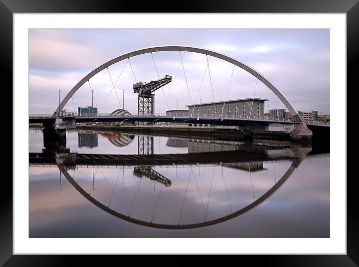 The Clyde Arc Framed Mounted Print by Grant Glendinning
