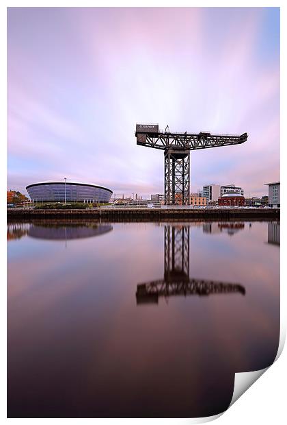 Glasgow Clyde Reflections Print by Grant Glendinning