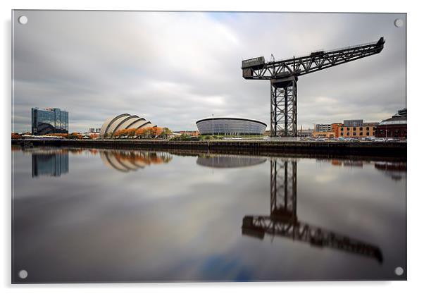Glasgow Clyde Waterfront Acrylic by Grant Glendinning