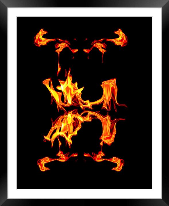 the burning Framed Mounted Print by Doug McRae