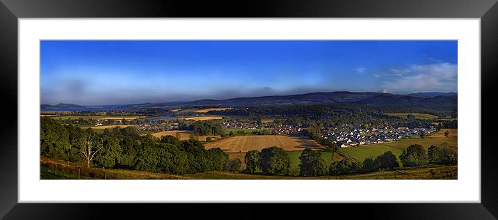 Beauly panoramic Framed Mounted Print by Macrae Images