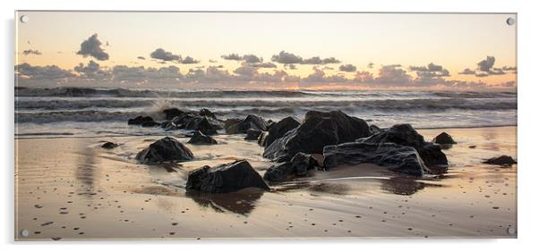 West coast sunset Acrylic by Ian Jones