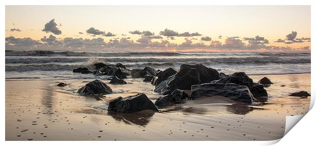 West coast sunset Print by Ian Jones
