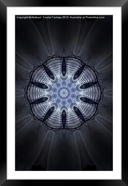 Alien Sun Framed Mounted Print by Abstract  Fractal Fantasy