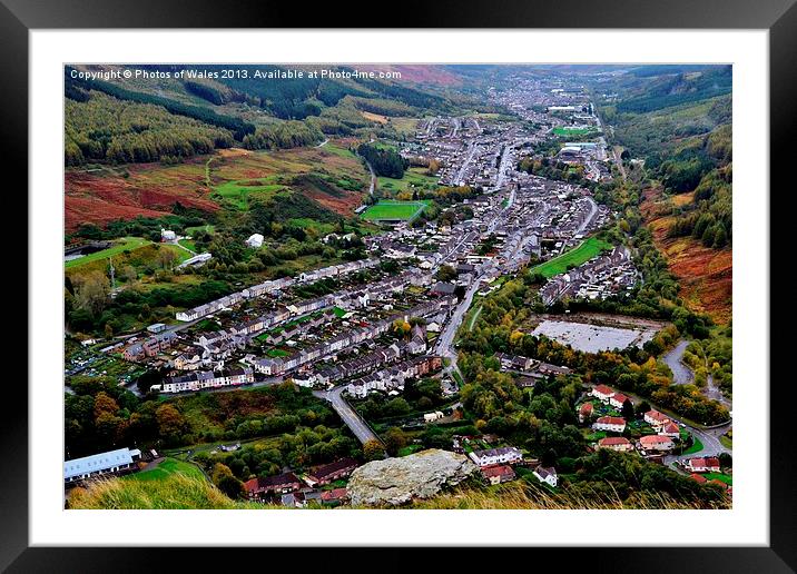 Treherbert Framed Mounted Print by Photos of Wales