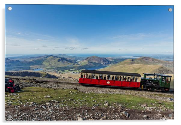 Snowdon Mountain Railway Acrylic by Gary Finnigan