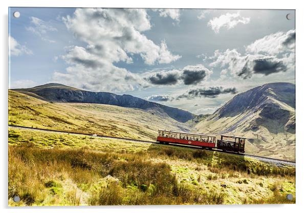 Mountain Railway Acrylic by Gary Finnigan
