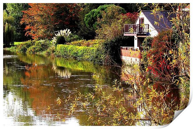 Aylesford, Autumn Colours Print by Robert Cane
