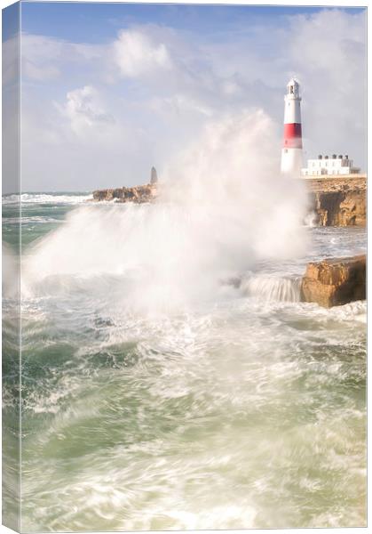 Portland Bill Storms Canvas Print by Chris Frost