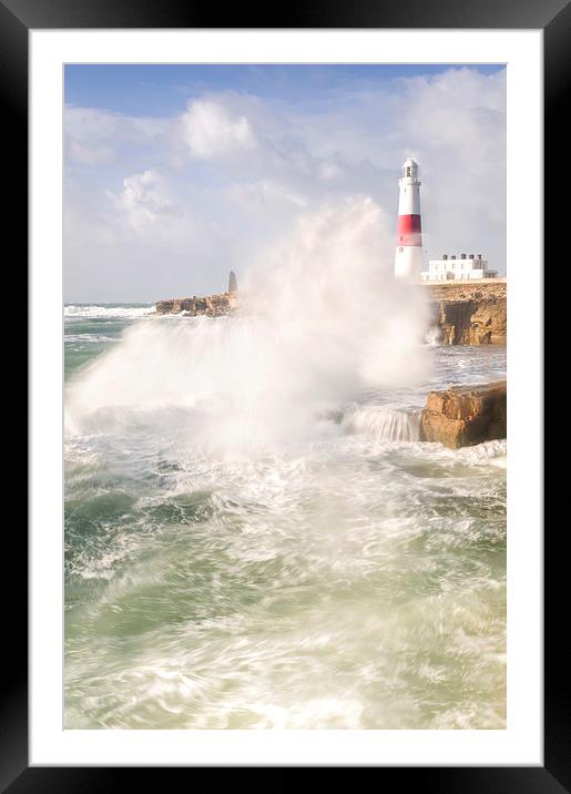 Portland Bill Storms Framed Mounted Print by Chris Frost