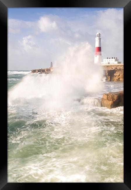 Portland Bill Storms Framed Print by Chris Frost