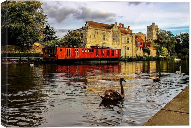 The Archbishops Palace, Maidstone Canvas Print by Robert Cane