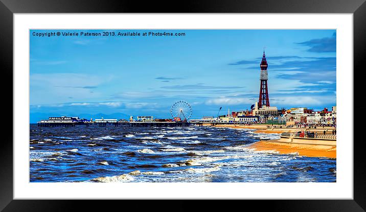 Pleasures of Blackpool Framed Mounted Print by Valerie Paterson