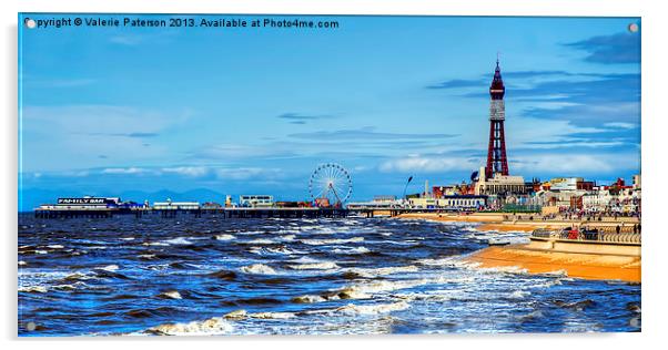 Pleasures of Blackpool Acrylic by Valerie Paterson