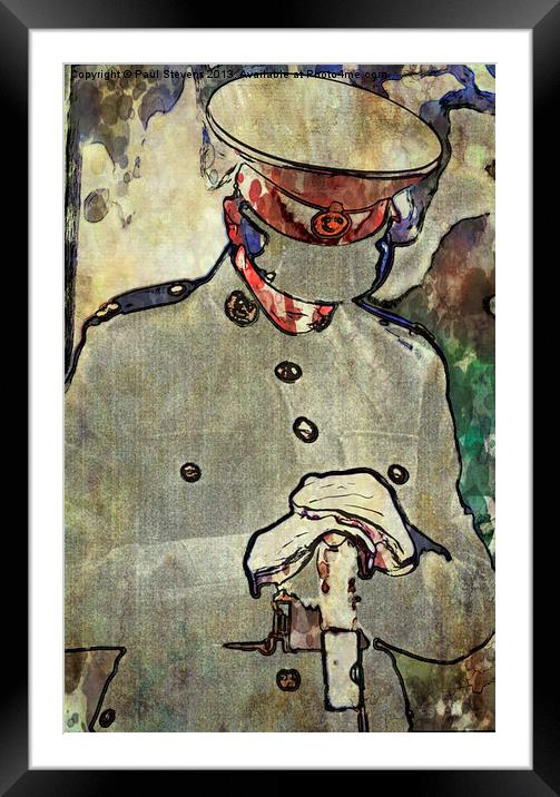 Lone Cadet Framed Mounted Print by Paul Stevens