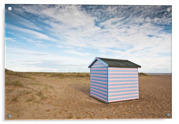 Beach Hut Acrylic by Graham Custance