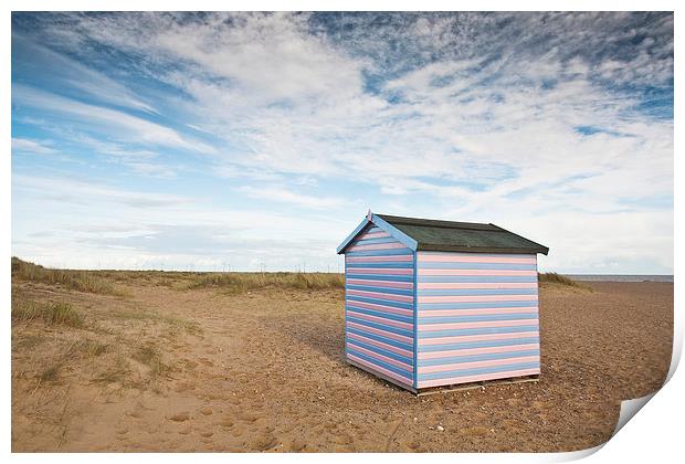 Beach Hut Print by Graham Custance