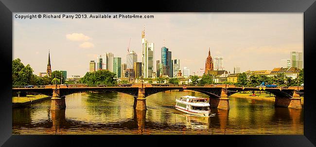 Frankfurt Skyline Framed Print by Richard Parry