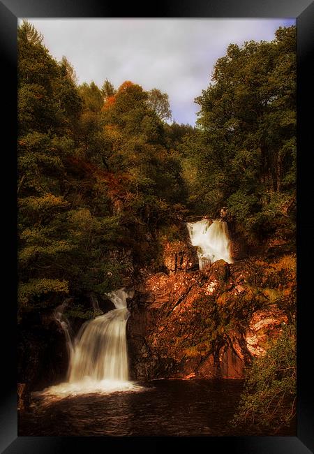 Waterfalls near Loch Arkaig Framed Print by Derek Beattie