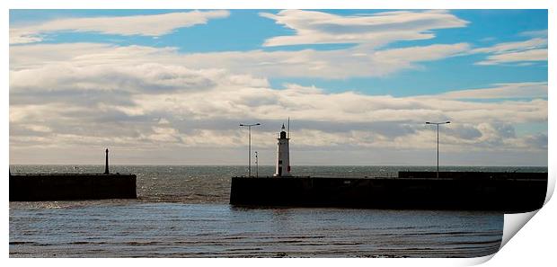 Anstruther Lighthouse Print by Kenny McNab