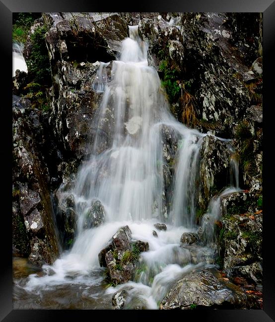 Betws-y-Coed Waterfall Framed Print by Laura Kenny