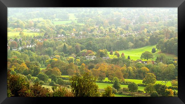 Box Hill View Point Framed Print by Clive Eariss