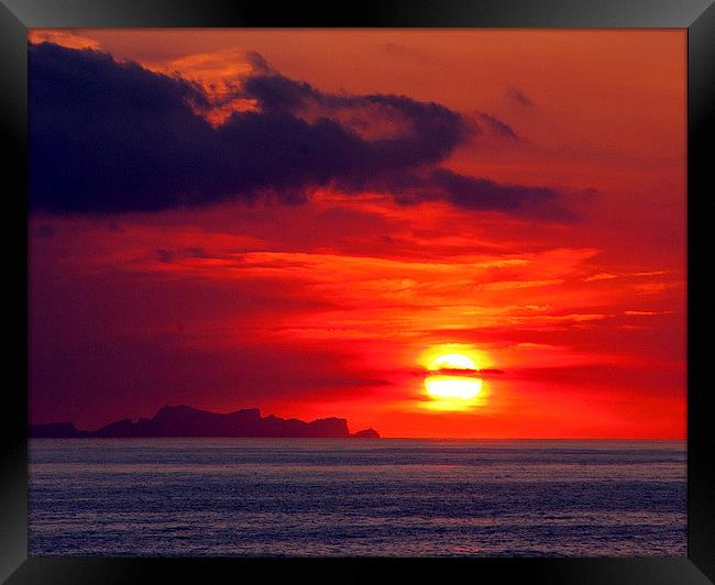 Menorcan Sunset Framed Print by Paul McKenzie