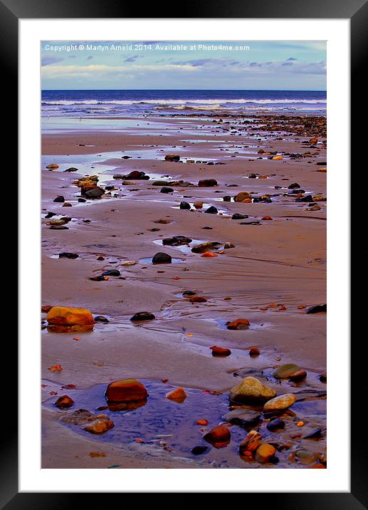 Rocks on the Seashore Framed Mounted Print by Martyn Arnold