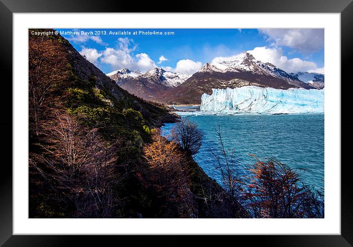 Perito Moreno Glacier Framed Mounted Print by Matthew Davis