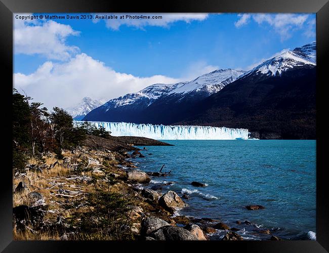 Glacier on the Horizon Framed Print by Matthew Davis