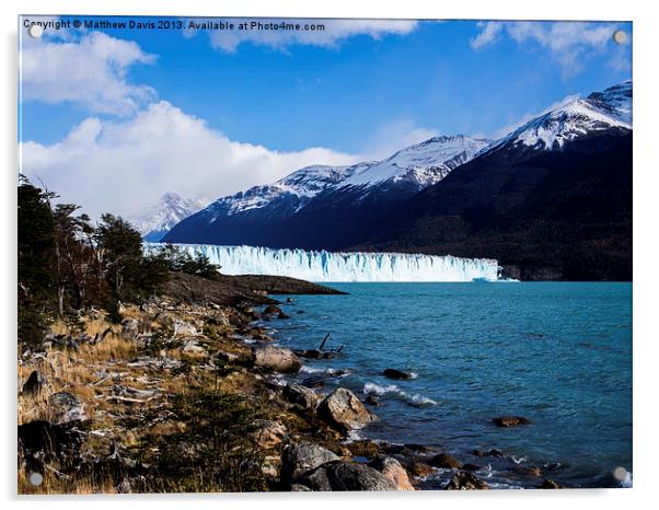Glacier on the Horizon Acrylic by Matthew Davis