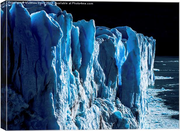 Glacier Warming Canvas Print by Matthew Davis