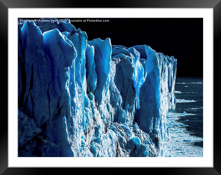 Glacier Warming Framed Mounted Print by Matthew Davis