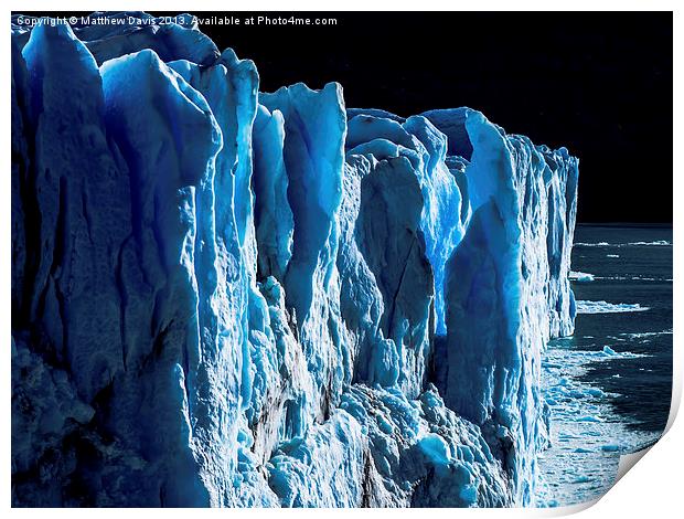 Glacier Warming Print by Matthew Davis